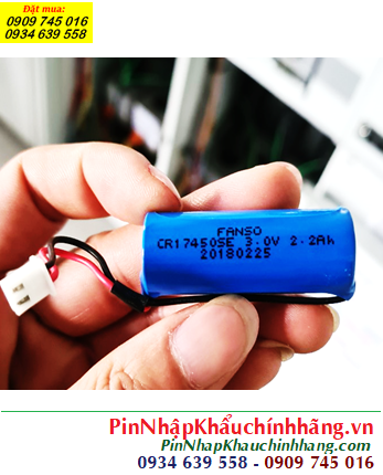 Fanso CR17450E (Zắc PH2.54-2P), Pin nuôi nguồn Fanso CR17450E lithium 3v 2200mAh chính hãng
